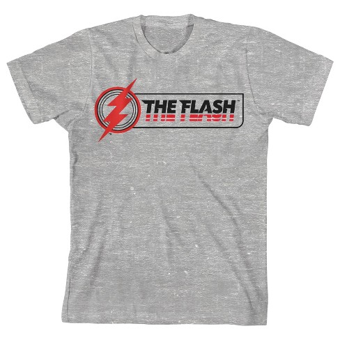 The Flash Movie Icon Graphic Boys Heather Gray T-shirt : Target