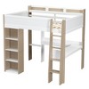 Polibi Modern Full Size Loft Bed with Built-in Desk and Storage Space - 4 of 4