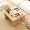 Tangkula Modular Coffee Table Set of 2 L Shaped Center Tables for Home Office Apartment Natural - 2 of 4