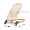 Grungis Ergonomic Baby Bouncer,Foldable Baby Bouncer Seat with 3 Height Adjustments,Portable Newborn Rocker for Babies 0-6 Months Mesh - 3 of 4