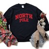 North Pole Varsity Arched Distressed -  Women's Graphic Sweatshirt - 2 of 4