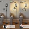 72" Floor Lamp with Adjustable Reading Light and 2 Edison Bulbs, Industrial Multi-Head Lamps for Living Room, Bedroom, or Office–The Pop Home - 4 of 4
