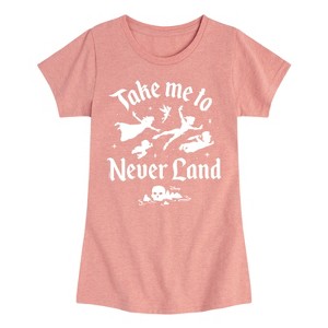 Girls' - Disney - Peter Pan Fitted Short Sleeve Graphic T-Shirt - 1 of 4