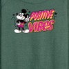 Women's - Disney - Positive Vibes Lightweight French Terry Wide Neck Long Sleeve Shirt - 2 of 4