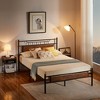 VECELO Metal Platform Bed with Wood Headboard and Footboard - 4 of 4