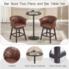 360 Degree Swivel Bar Stools Set with Table - 4 of 4