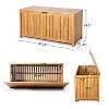 Christopher Knight Home Asai Outdoor Patio 100 Gallon Acacia Wood Deck Storage Box Teak - 3 of 4