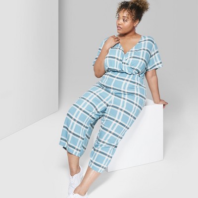 target plaid jumpsuit