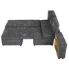 Maliang Versatile Sofa Bed, Modular Sofa, Sectionals Sofa with Two Storage Racks, Free-combined - 4 of 4