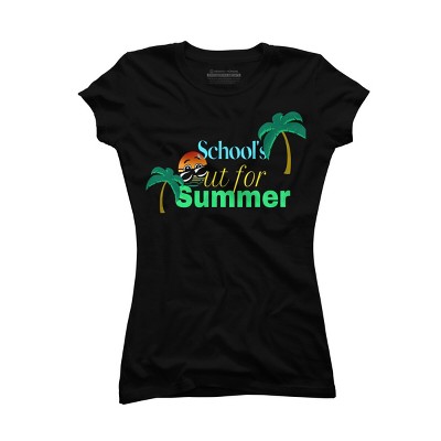 Junior's Design By Humans School's out for Summer By Lamondcreations T-Shirt