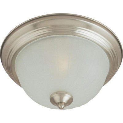 Maxim Lighting Essentials - 583x 2 - Light Flush Mount in  Satin Nickel