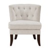 CAVINAS 18" Modern Accent Chair with solid Wood Legs, Classic Living Room Upholstery Chair,Button Tufted Back - 2 of 4