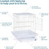 Prevue Pet Products SP850B/B Clean Life Cockatiel Cage, Black, 1/2" - 3 of 4