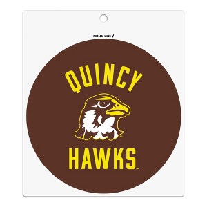 Quincy University Hawks Logo Automotive Car Refrigerator Locker Vinyl Circle Magnet - 1 of 4