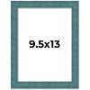 PosterPalooza | Photo Size Simple Blue Picture Frame - UV Acrylic, Foam Board Backing, Hanging Hardware - 2 of 4