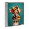 Stupell Industries Floral Chihuahua Portrait, 12" x 12" - 3 of 4