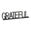 Cheung's Colma Black Metal Grateful Table Sign - 2 of 4