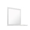 HomeStock Metallic White Mirror with Clean Modern Design – Elegant Accent Mirror for Bedroom or Dressing Area - 2 of 4