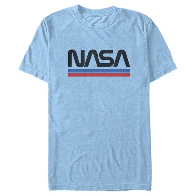 Men's Nasa Stripe Minimal Logo Vintage T-shirt : Target