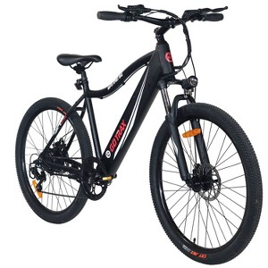 GOTRAX Adult Emerge 26" Step Over Electric Cruiser Bike - Black - 1 of 4
