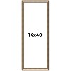 PosterPalooza | Panoramic Refined Silver Picture Frame - UV Acrylic, Foam Board Backing, Hanging Hardware - 2 of 4