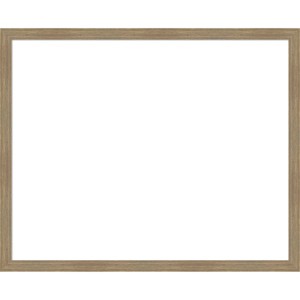 Amanti Art 26"x32" Woodgrain Stripe Mocha Framed Magnetic Dry Erase Board - 1 of 4