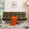 Sapphtopaz Futon Couch Sofa - Convertible Sofa Bed with Comfortable Upholstery, Space-Saving Furniture for Living Room, Bedroom & Small Spaces - 3 of 4