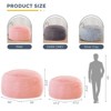 MAXYOYO Gaint Bean Bag Chair for Adults, Lazy Sofa with Foam Filling for Living Room, Washable Cover, Pink - 2 of 4