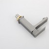 ChicFurnit Bathroom Sink Faucet Modern Single Hole Design with Two 9/16 of an inch Hoses for Quick Setup, Gray, 13"*8.27"*2.76" - 4 of 4