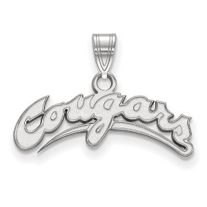 Black Bow Jewelry Sterling Silver Washington State Cougars NCAA Small Pendant - 1 of 3