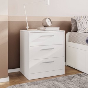 Polifurniture Juliette 3 Drawer Dresser White - 1 of 4