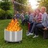 20.5Inch Smokeless Firepit, with Removable Ash Base, Stainless Steel Wood Burning Fireplace for Camping, Outside, Bonfire, Backyard and Patio - 4 of 4