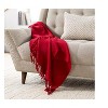 Mark & Day Silz 50"W x 60"L Solid and Border Throw Blankets - 2 of 4