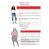 Poetic Justice Women's Curvy Fit Blue Stretch Denim Midrise 20" Flare Jeans - 4 of 4