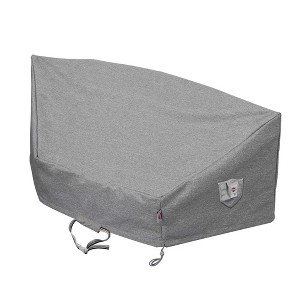 Summerset Shield Platinum Circular 3-Layer Water Resistant Outdoor Sofa Cover - 86x36", Grey Melange - 1 of 4