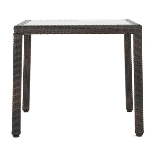 Square wicker dining online table