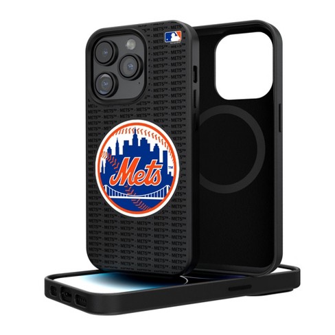 Keyscaper New York Mets Text Backdrop Magnetic Phone Case For