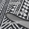 Washable Rug for Living Room, Neutral Boho Geometric Carpets with Non Slip TPR Backing - 3 of 4