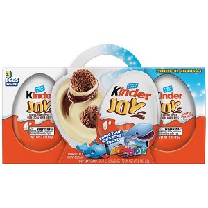 Kinder Joy Chocolate Eggs with Treat and Toy Sweet Cream Topped With Cocoa Wafer Bites, 2.1 Oz - 1 of 1