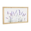 HomeRoots 16" X 26" Natural White And Lavender Floral Wood Framed Art - 4 of 4