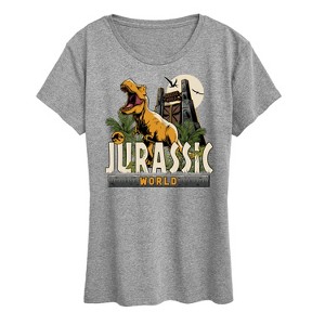 Women's - Jurassic Park - Jurassic World T Rex Short Sleeve Graphic T-Shirt - 1 of 4