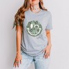 S.W.Smiley Green Floral Butterflies - Women's Short Sleeve Graphic T-Shirt - 3 of 4