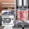 VEVOR Electric Sausage Stuffer, 25 L / 55 LBS Vertical Meat Stuffer, 400W Motor, Stepless Speed Control and Foot Pedal, Silver - 4 of 4