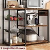 Microwave Stand, with Storage, with Power Output, 7-Tier Kitchen Bakers Racks, with Hook, Baker Rack for Kitchen, Dining Room, Bakery - 4 of 4