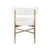 Meridian Furniture,Rivage Durable Linen Textured Fabric Dining Chair, Set of 2 - 2 of 4