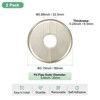 Unique Bargains Wall Split Flange Self-Adhesive Plumbing Cover Plates ABS Faucet Escutcheons 2 Pcs - 3 of 4
