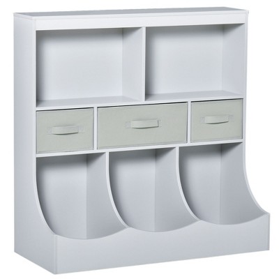 NicBex Kids 5-Shelf Bookcase with Storage Drawer Montessori Toy Organizer Playroom Storage System with Anti-Tip Anchors