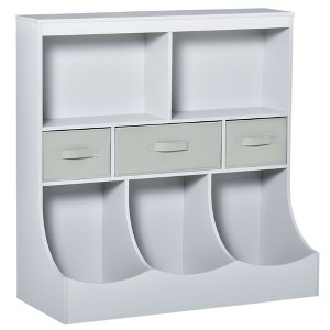 NicBex Kids 5-Shelf Bookcase with Storage Drawer Montessori Toy Organizer Playroom Storage System with Anti-Tip Anchors - 1 of 4