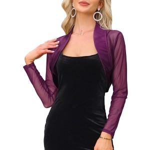 Purple Evening Dress Cover Up Jacket Purple Evening Dress Shrug