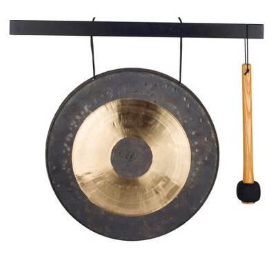 Woodstock Wind Chimes Signature Collection, Woodstock Hanging Chau Gong, Medium 30" Wind Gong HCGONGM